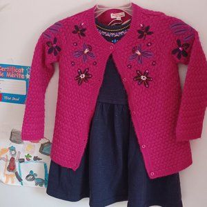French Du Pareil Au Meme dress + sweater size 6